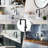 Modern Matte Black Single Handle Kitchen Faucet with Pull Out Sprayer and LED Temperature Display-99113324