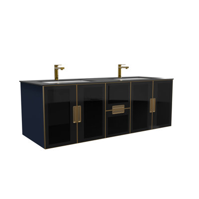 Ensemble de meuble-lavabo double 60 po Wyneken