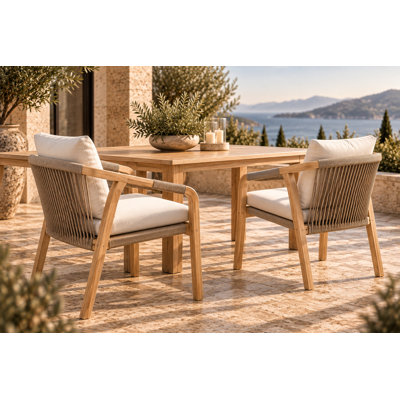 Fauteuil de patio avec coussin Joly Wheeler