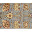 Wool Oriental Area Rug in Amber/Brown/Blue-623555104