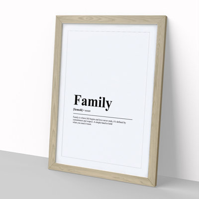 Dictionary Family - Picture Frame Typography