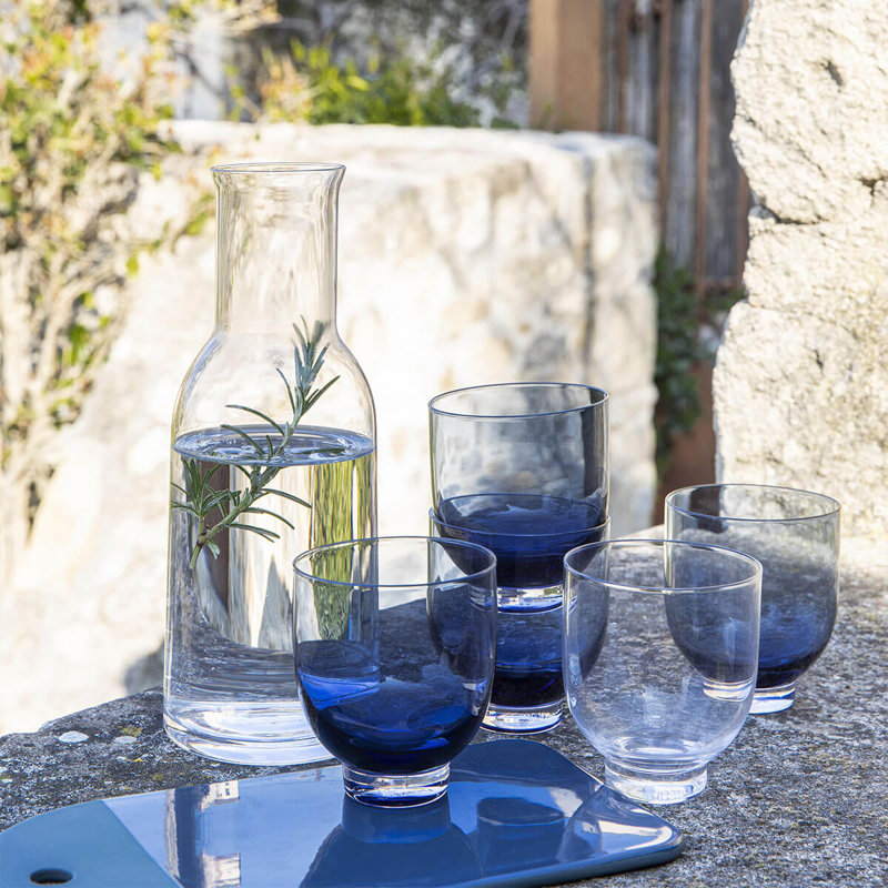 Empileo Crystal Carafe, Blue