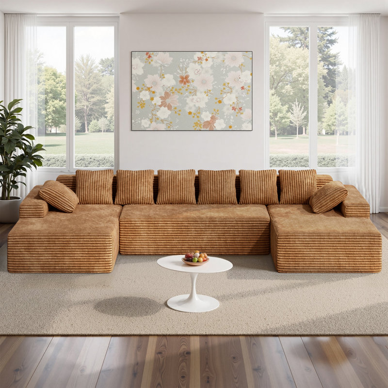 4 Seater Corner Sofa , Brown