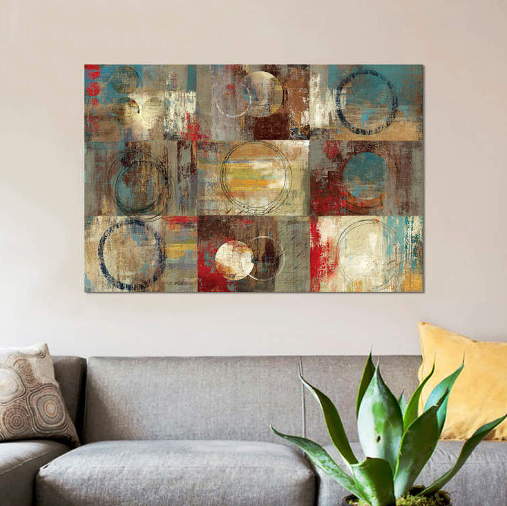 « all around play », impression sur toile, H 12 po x l 18 po x P 1,5 po