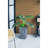 9.4X9.4X18.1" Cement Planter Large/ Indoor Outdoor Garden Functional  Decor-448797326