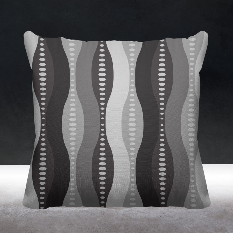 Housse et insert de coussin carré d'extérieur Jasmine, L 19 po x H 19 po, Gris