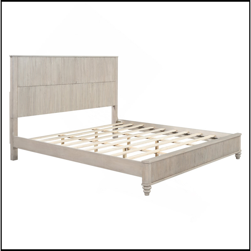 Base de lit en bois massif, base de lit plateforme avec tête de lit, tête de lit haute en bois naturel, aucun sommier nécessaire
