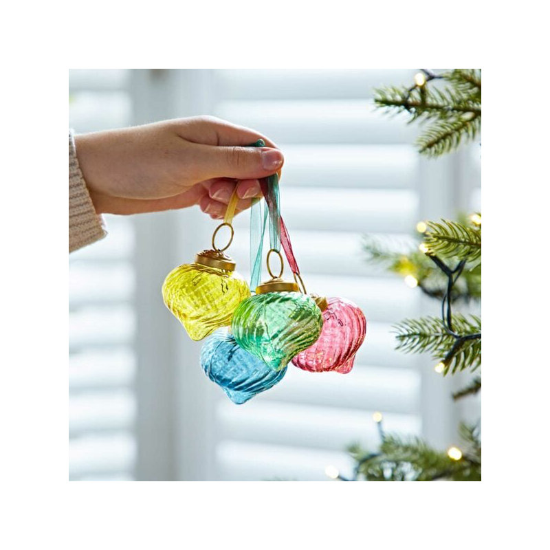 6cm Clear Glass Bauble