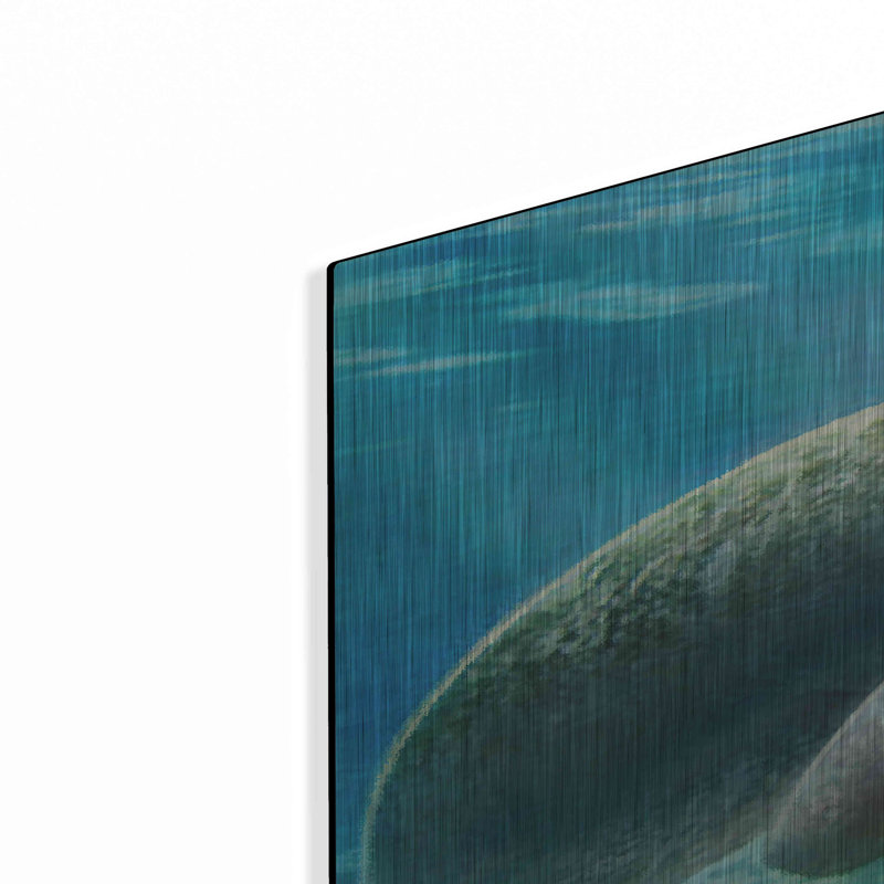 «Five Of Earth-Manatee» par Dan Craig, art mural en métal, H 36 po x l 24 po