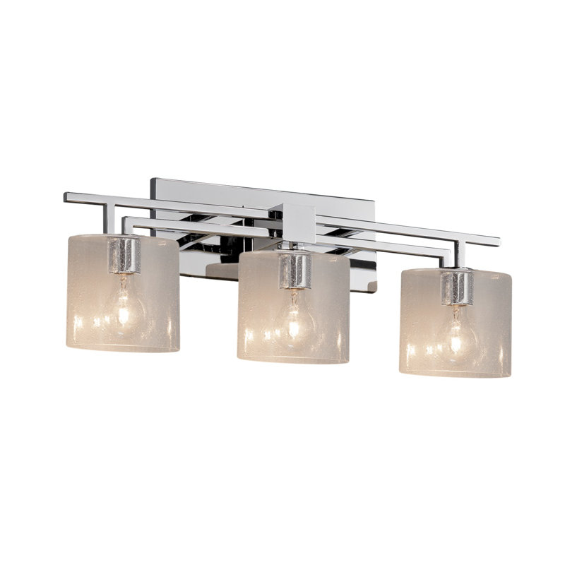 Kip 3 - Light Dimmable Vanity Light, Polished Chrome, Seeded