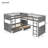 Addley Kids Twin Over Twin Over Twin Bunk Bed with Drawers-856641197