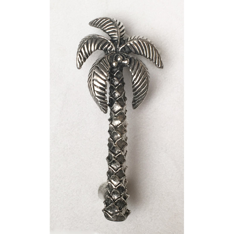 Tropical Palm Tree 3" Center to Center Novelty Pull, Shiny