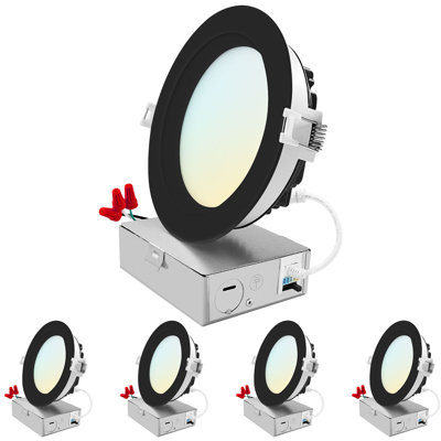5'' Dimmable Air-Tight IC Rated LED Canless Recessed Lighting Kit