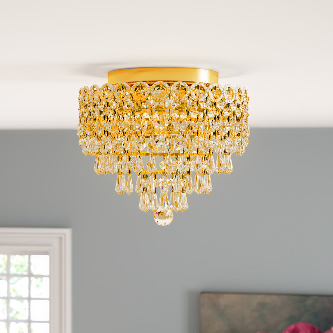 Stoltz 4 - Light 12'' Flush Mount Willa Arlo™ Interiors Fixture 