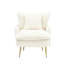 Fauteuil simple en velours côtelé beige de 77 cm (30,31 pouces), tissu doux et assise confortable et relaxante, idéal pour les réunions en salle de conférence.