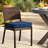 Outdoor Square Chair Cushions, 2-Piece Set,16x16x3 Inches, Splash-Proof & UV-Resistant Patio Cushions with Carrying Handles & Securing Straps, Black-1000387609-1000387608