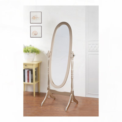 Traditional Queen Anna Style Wood Floor Cheval Mirror Finish