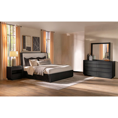 4-Piece California King Bedroom Set Burnished Black