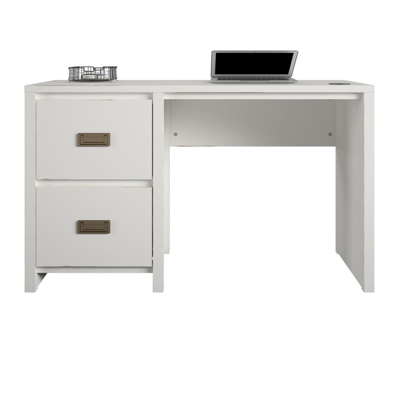 Andrijs Computer Desk, White