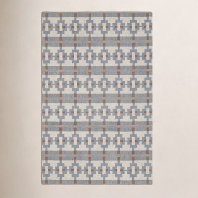 Elsey Hand-Tufted Geometric Wool Rug