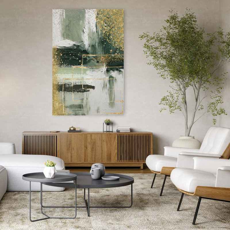 Art contemporain contemporain abstrait, H 48 po x l 32 po