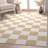 Kehr Square Modern Geometric Yellow Flat-Weave Area Rug-88709621