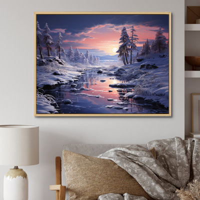 " White Fushia Winter Twilight IV "