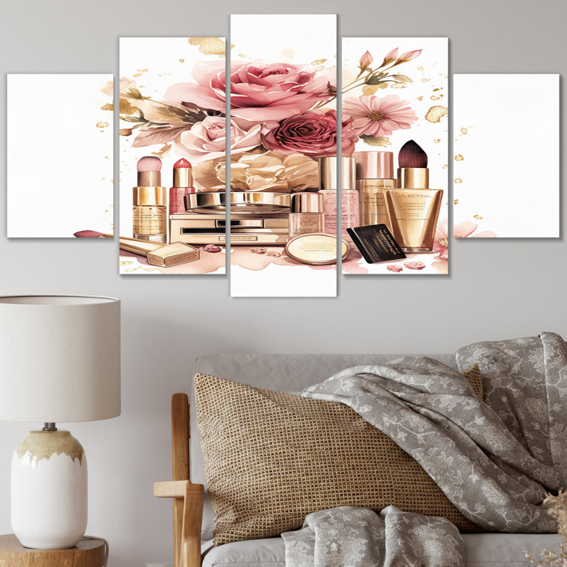 Kutcher - Toilette, reproduction d'art sur toile - 5 panneaux