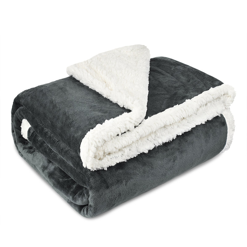 Jeté de Noël en sherpa, jetés à thème de Noël pour lit de canapé, couverture de cadeau de Noël en peluche | Très doux, chaud, moelleux, confortable, 60 po x 80 po