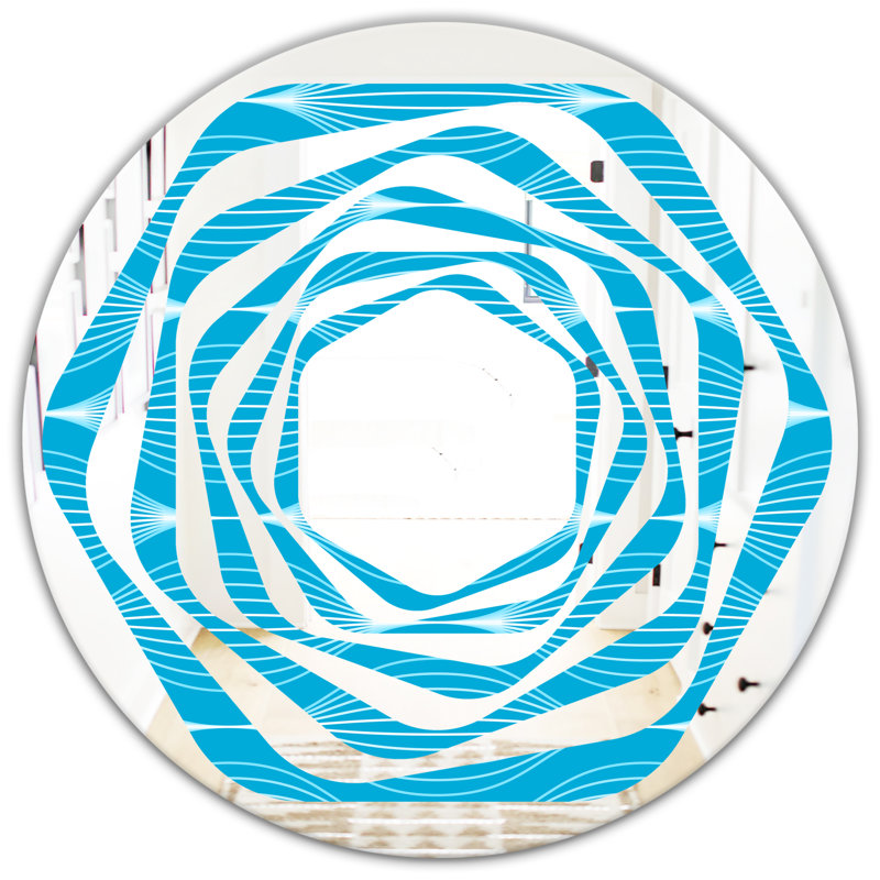 Miroir mural Whirl Wave, H 31,5 po x l po