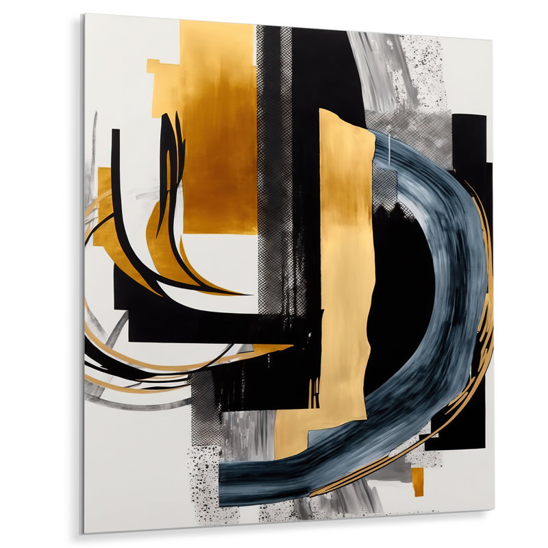 Donatus Abstract Wall Decor on Metal, 20" H x 12" W x 1" D