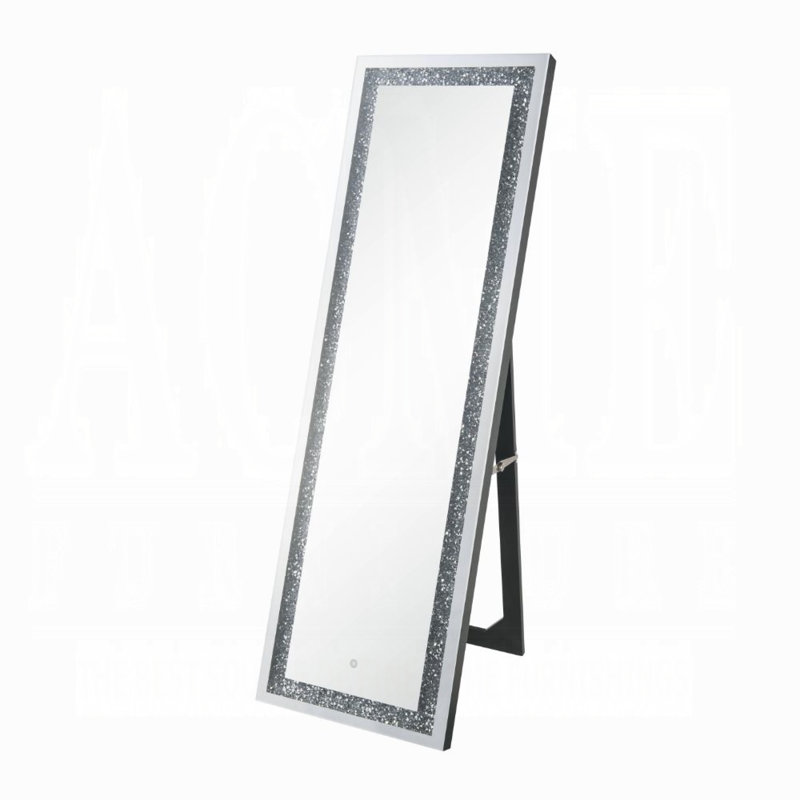 Woodrow Glass Rectangle Floor Mirror