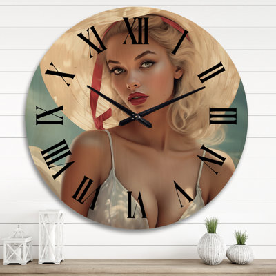 Horloge murale en bois massif Palominas