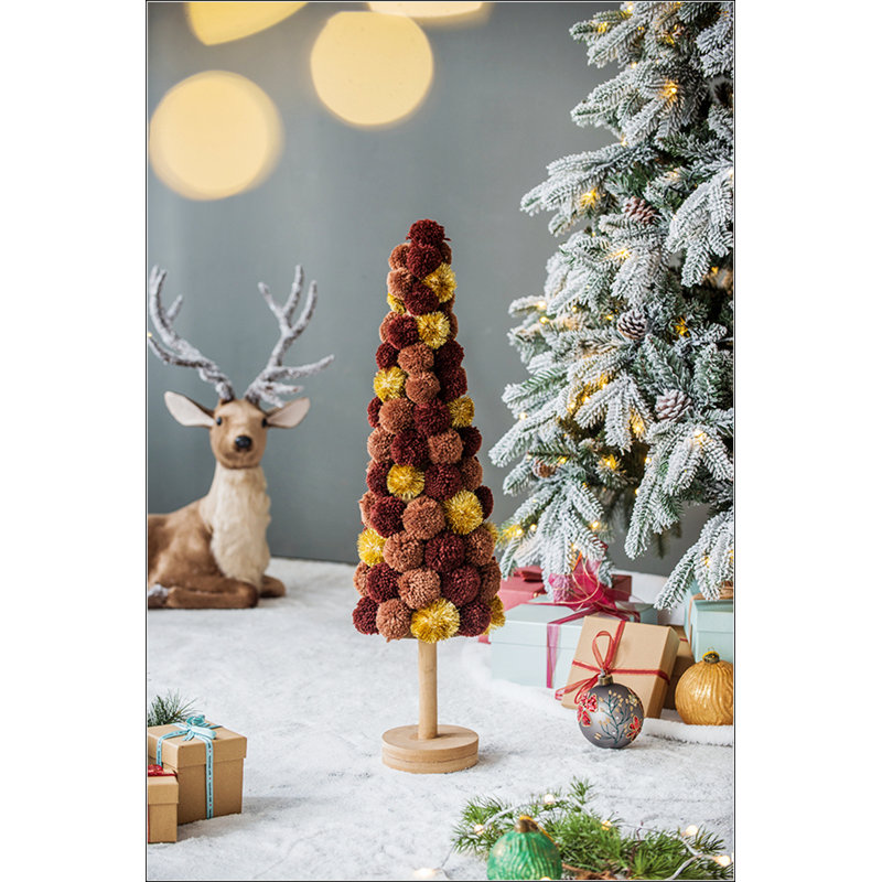 Grand arbre de Noël 8,7 x 8,7 x 31,5 po, multicolore, 31.5"