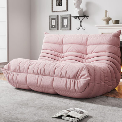 52'' W Bean Bag Chair, Modern Loveseats, Large Bean Bag Chair For Adults, Bean Bag Chairs For Teens With High-resilience Foam, Non-slip Base Floor Lounge Sofa, Living Room