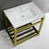 Kingston Brass Quadras 31-Inch Ceramic Console Sink with Steel Base and Shelf