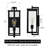Amyann - 16 in. 1-Light Matte Black Outdoor Wall Lantern Sconce with Clear Glass - E26, Wet Rated, Farmhouse Style