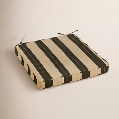 Stripe Indoor/Outdoor Sunbrella Dining Chair Cushion