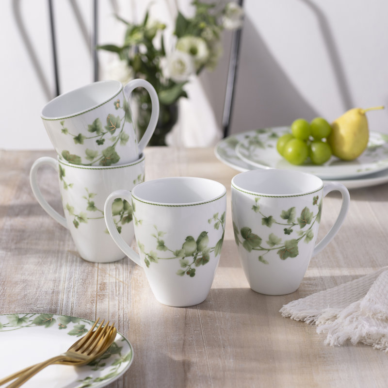 Ensemble de 4 tasses Noritake Ivy Whisper, 16 oz