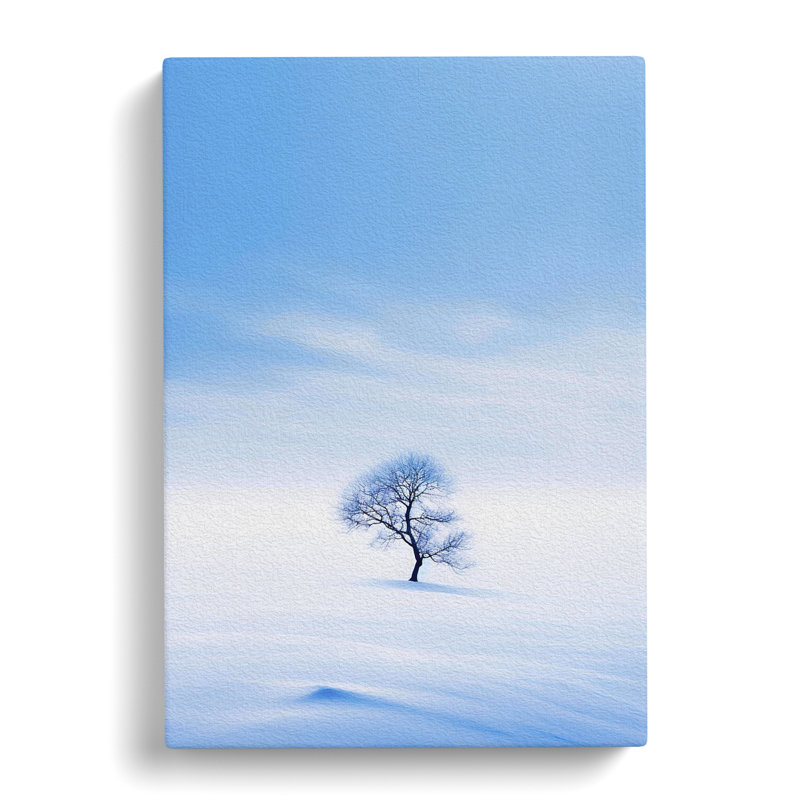 Winter Landscape Minimalism No.2 - Wrapped Canvas, 76cm H x 50cm W x 3cm D