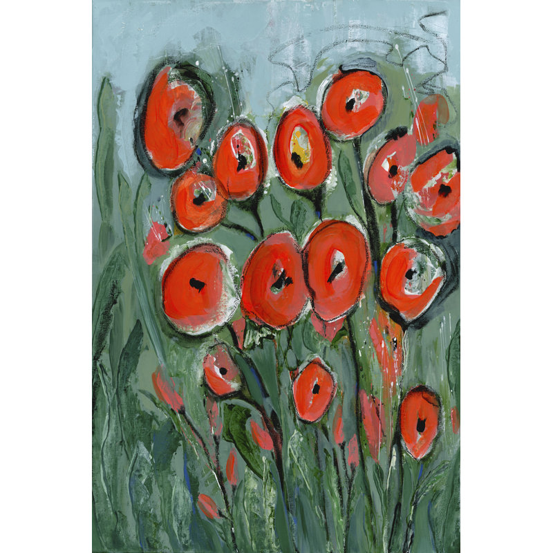 All That Jazz Garden I by Tara Daavettila - Wrapped Canvas Painting, 76cm H x 51cm W x 3.8cm D