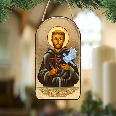 Ornement photo en bois « inspiration saint francis »