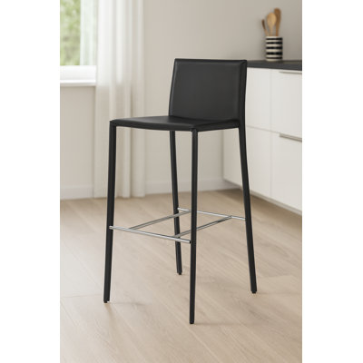 Luno Modern Bonded Leather Counter Stool