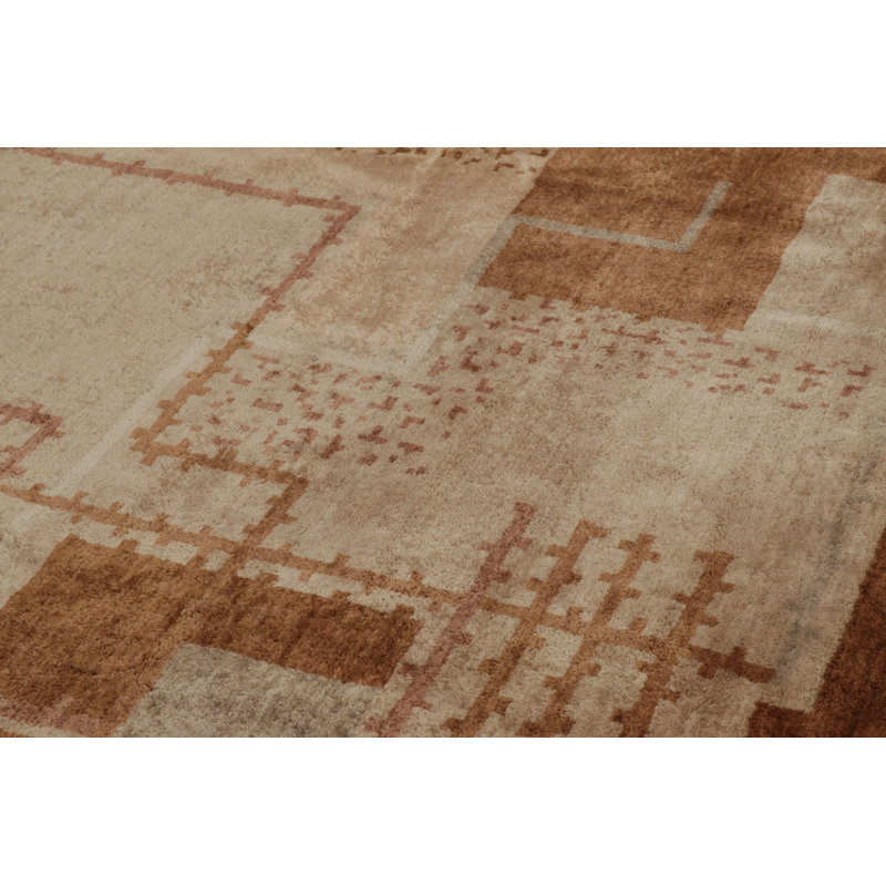 Art Deco Handmade Wool Area Rug