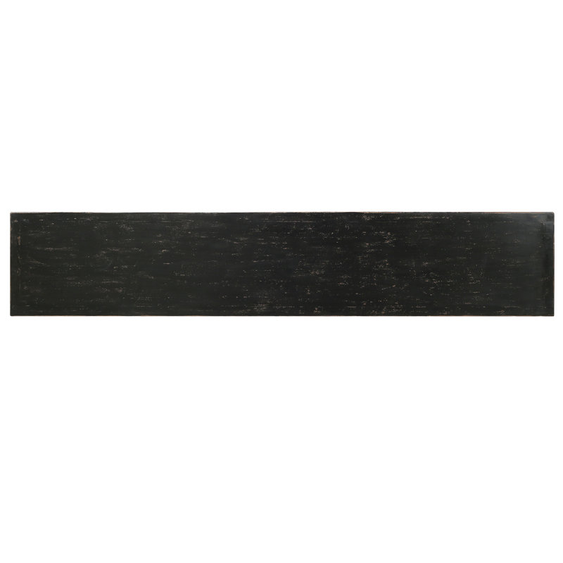 93'' W Solid Wood Sideboard, Matte Black
