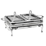 Rectangle Silver Plated Casserole Set