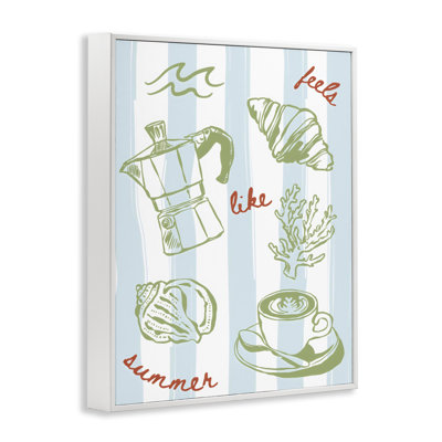 «Feels Like Summer on Stripes», estampe numérique, design par The Prints Vibe