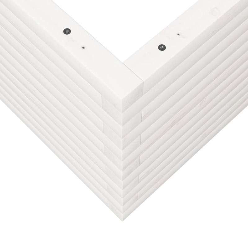 Amiela Planter Box, 45.5cm H x 50cm W x 50cm D, White