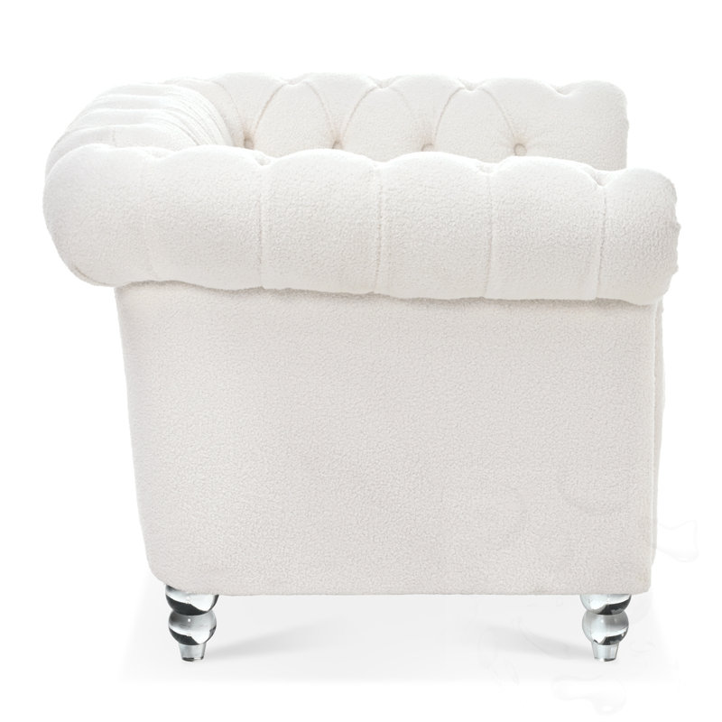 Tufted Sofa with  Nailhead Trim Design