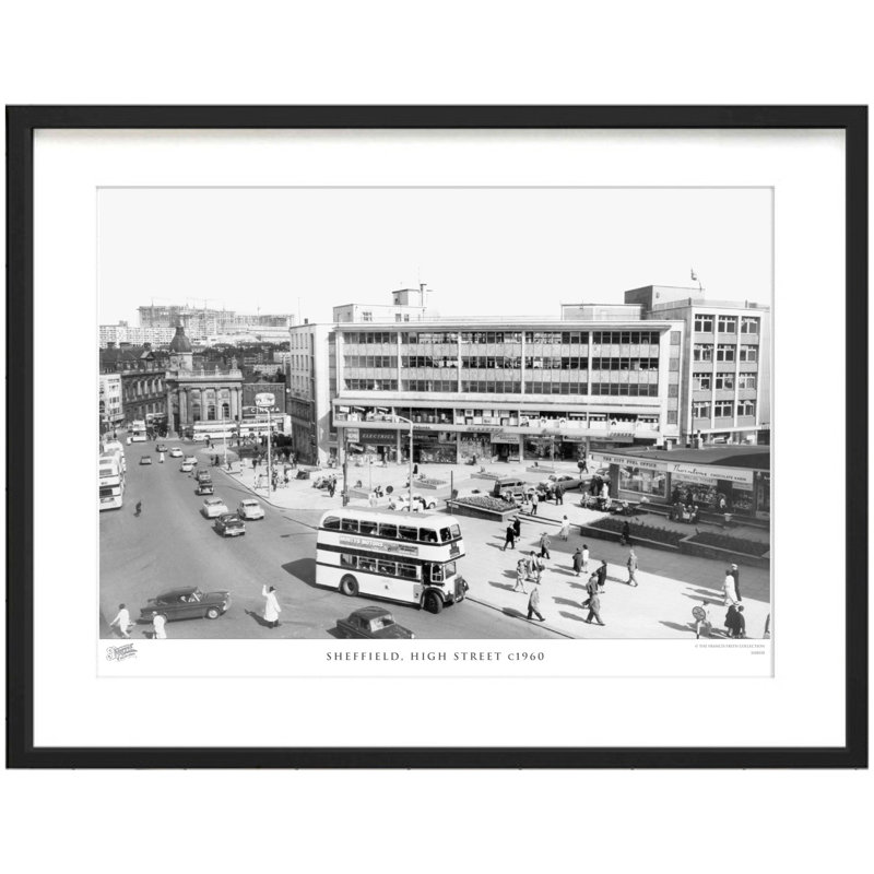 Sheffield, High Street C1960 by Francis Frith - Single Picture Frame Print, 45cm H x 60cm W x 2.3cm D